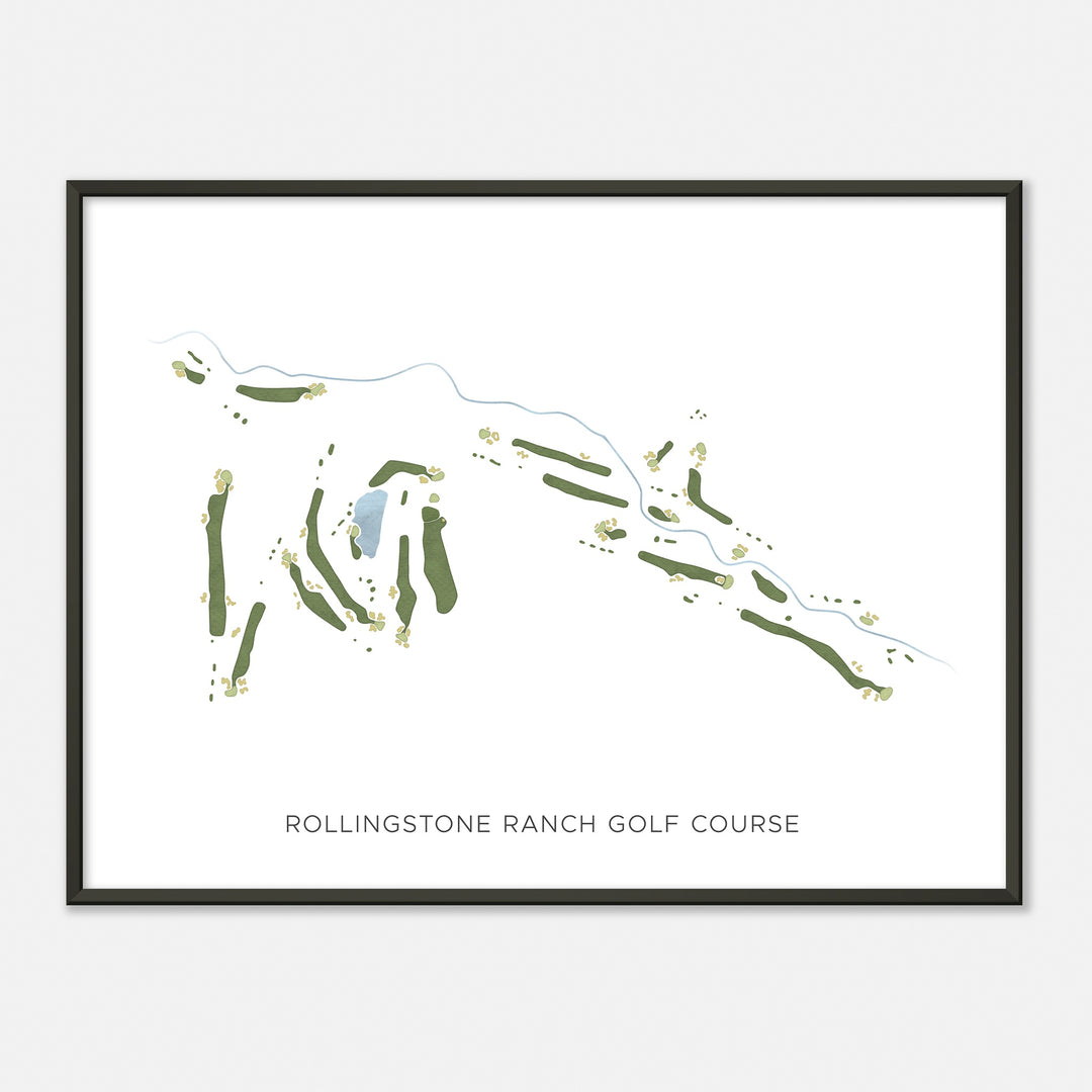 Print of Rollingstone Ranch Golf Course Modern Map