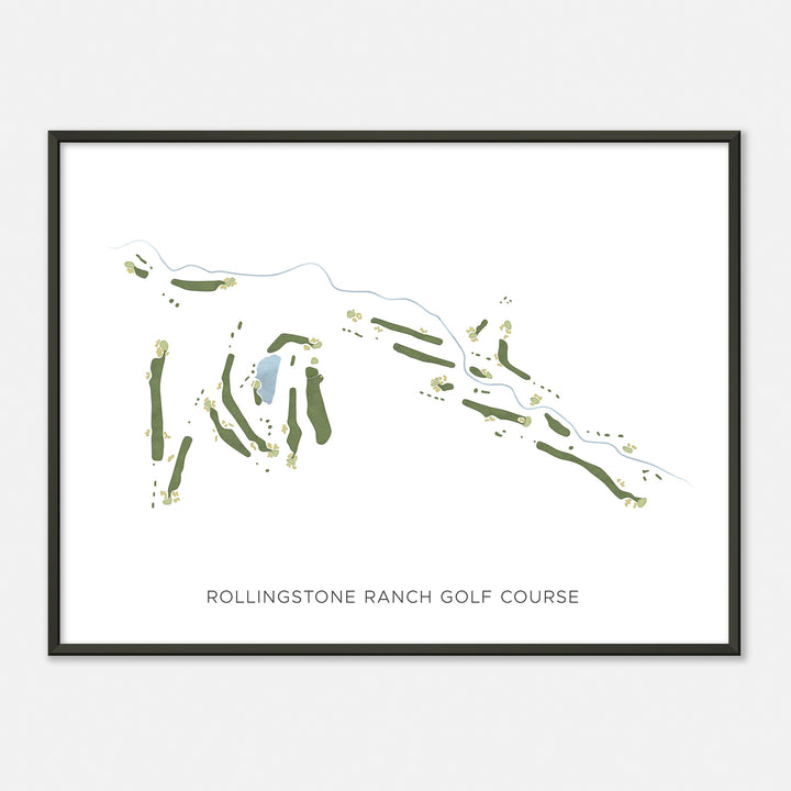 Print of Rollingstone Ranch Golf Course Modern Map