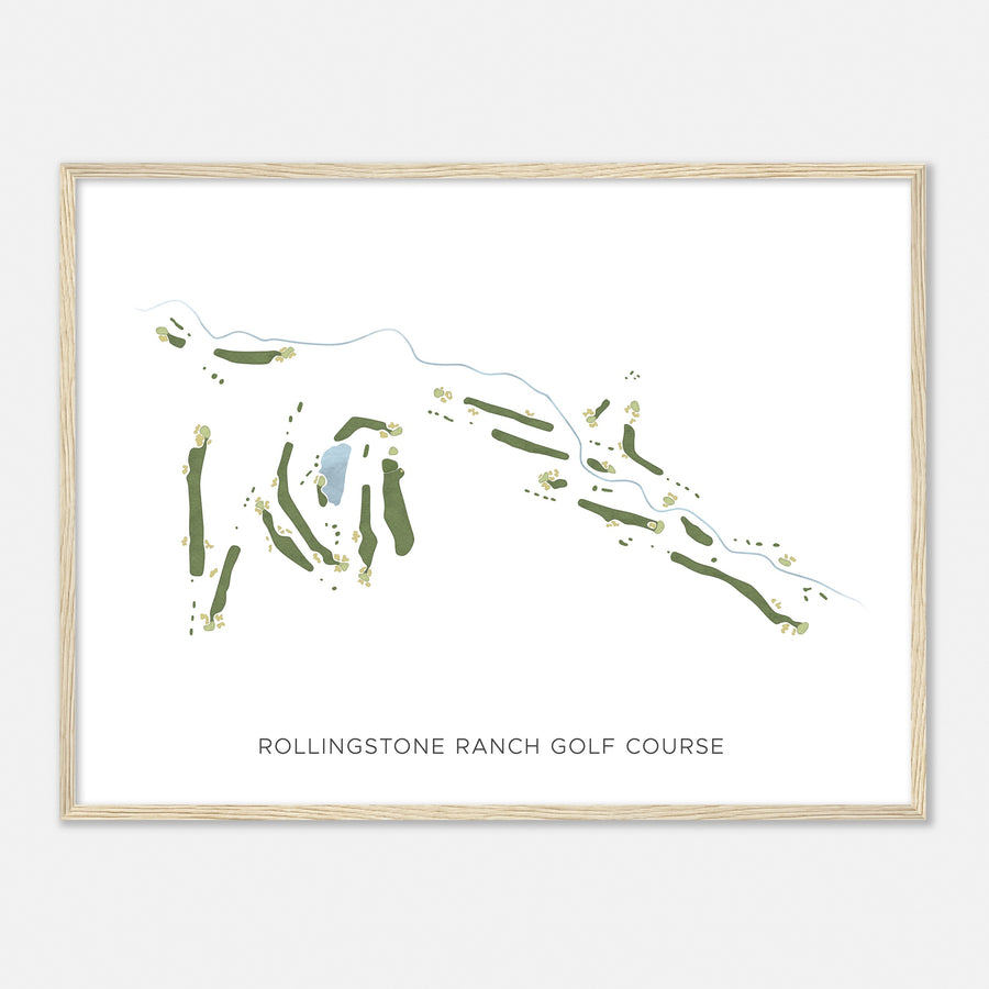 Print of Rollingstone Ranch Golf Course Modern Map