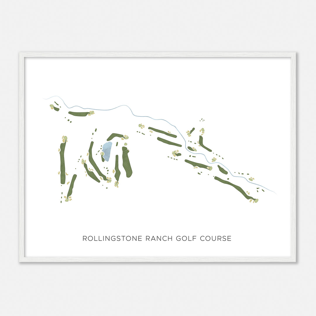 Print of Rollingstone Ranch Golf Course Modern Map