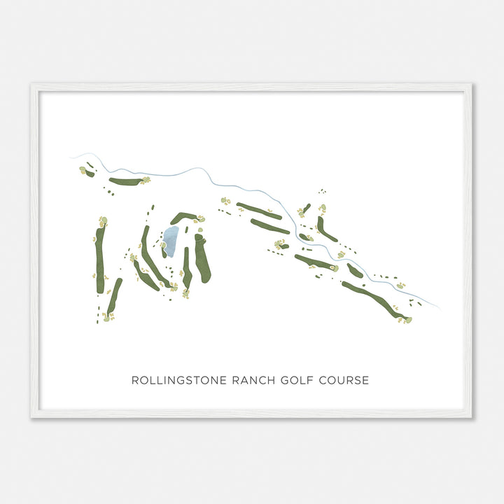 Print of Rollingstone Ranch Golf Course Modern Map