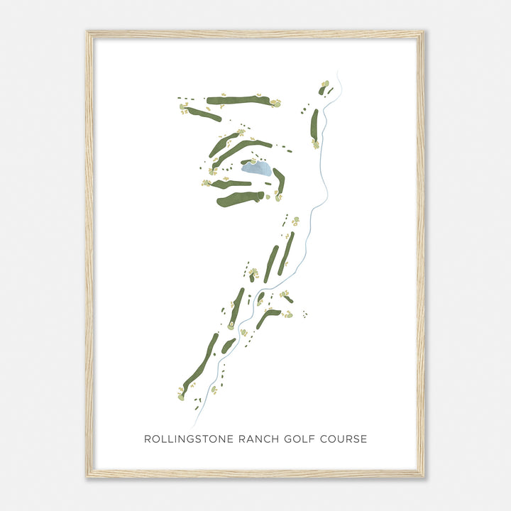 Print of Rollingstone Ranch Golf Course Modern Map