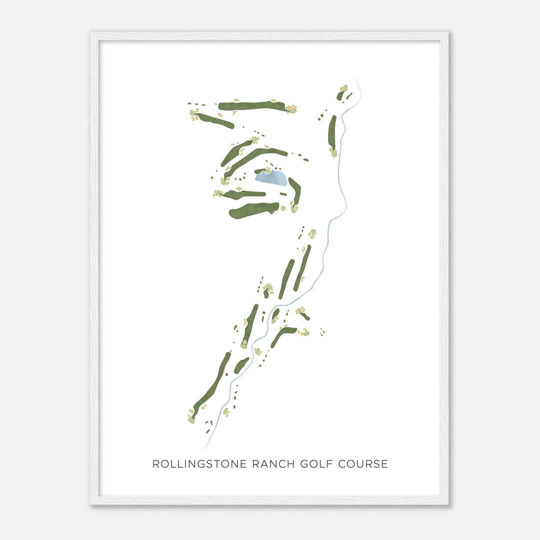 Print of Rollingstone Ranch Golf Course Modern Map