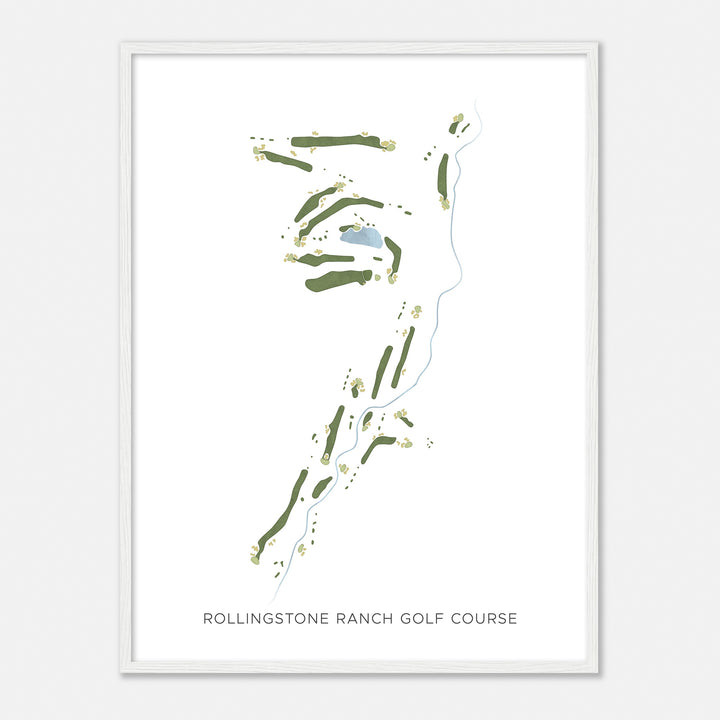Print of Rollingstone Ranch Golf Course Modern Map