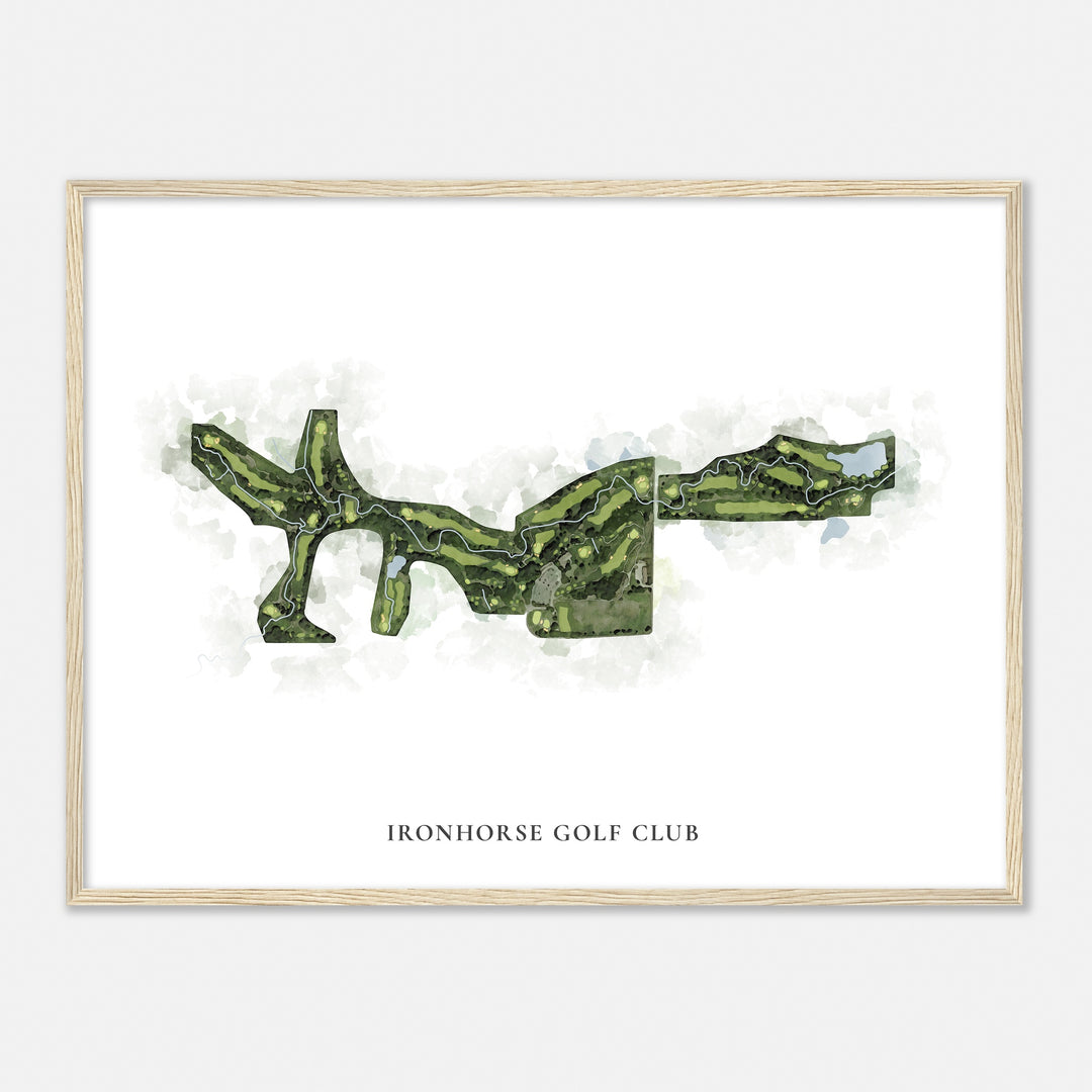 Print of Ironhorse Golf Club Classic Map