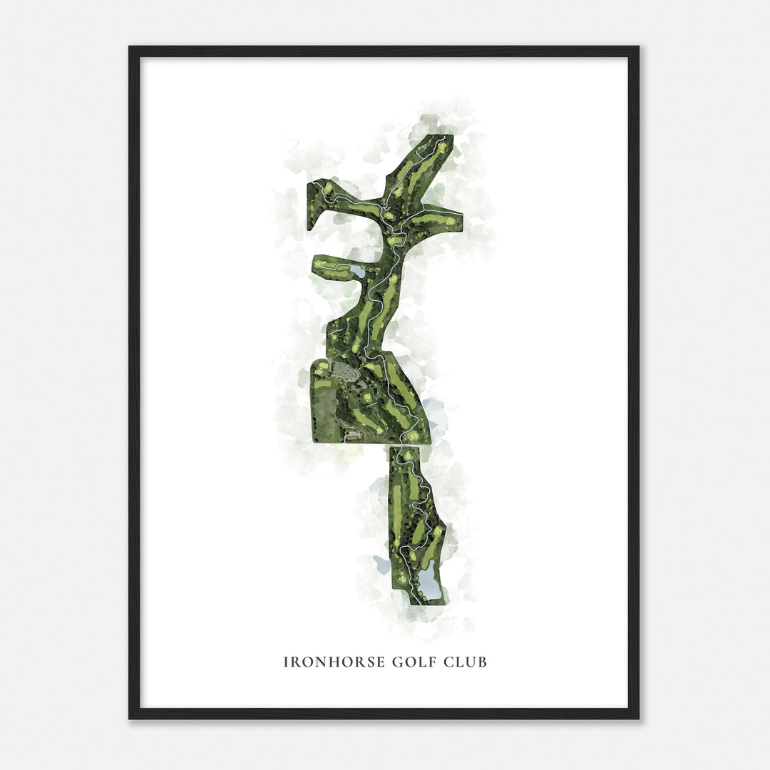 Print of Ironhorse Golf Club Classic Map