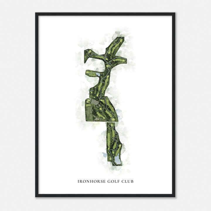 Print of Ironhorse Golf Club Classic Map