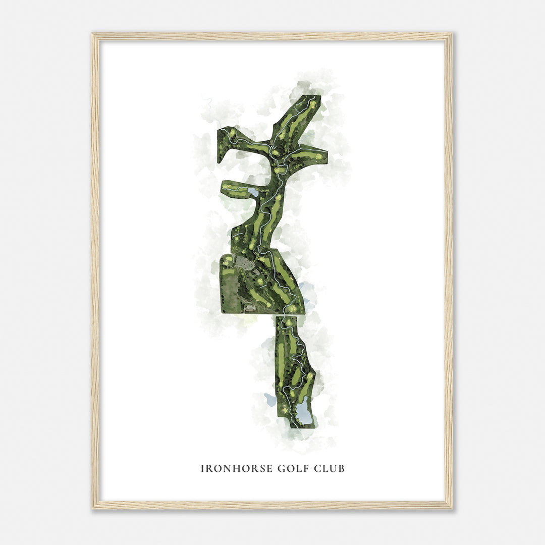 Print of Ironhorse Golf Club Classic Map
