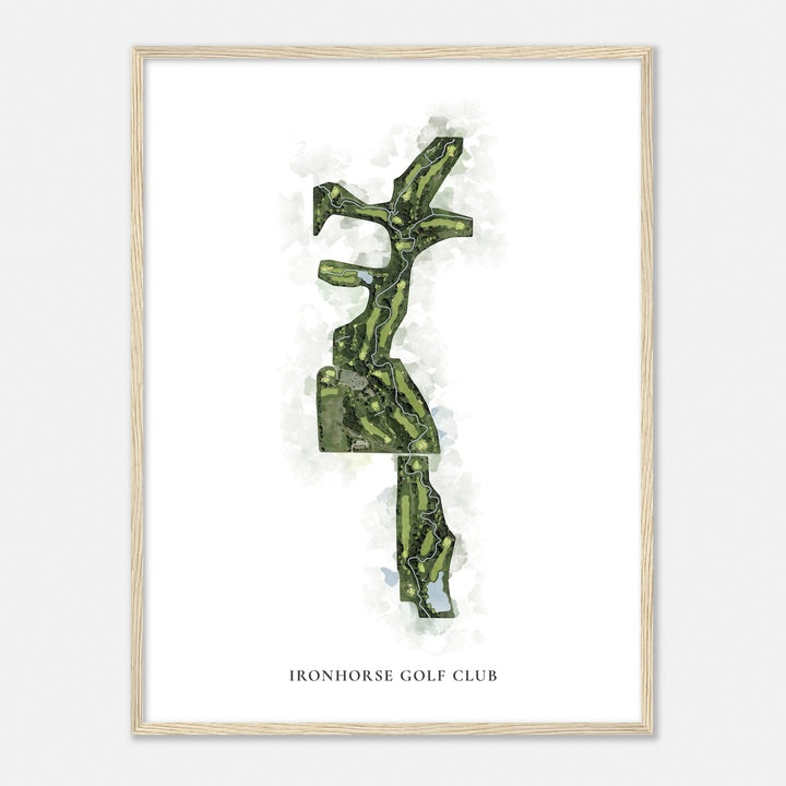 Print of Ironhorse Golf Club Classic Map