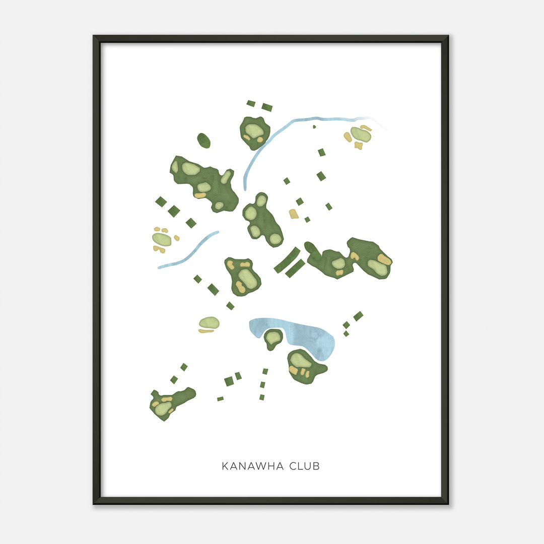 Print of Kanawha Club Modern Map