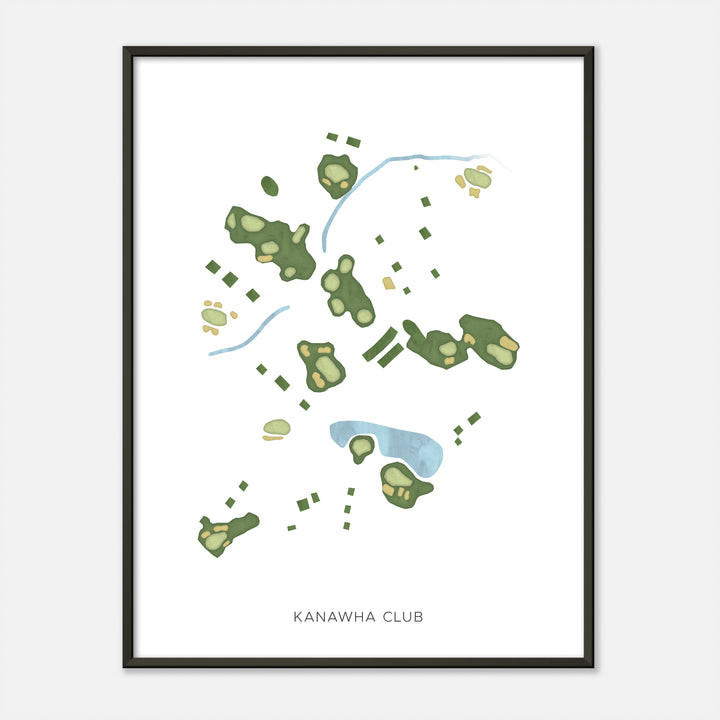 Print of Kanawha Club Modern Map