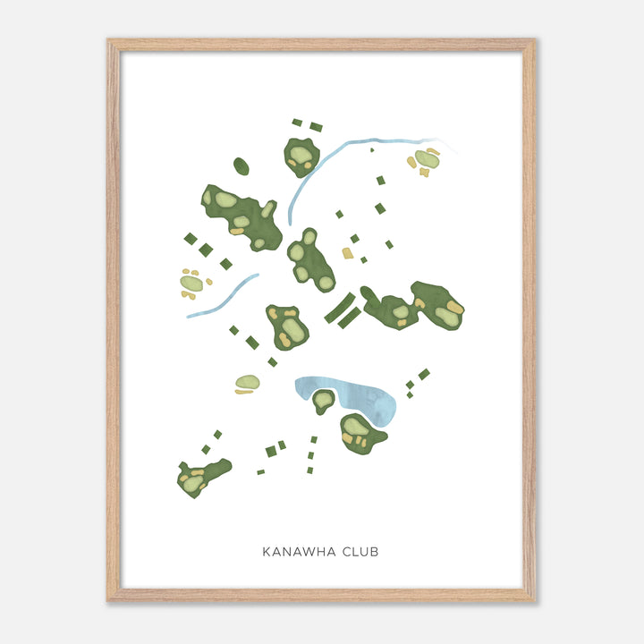 Print of Kanawha Club Modern Map