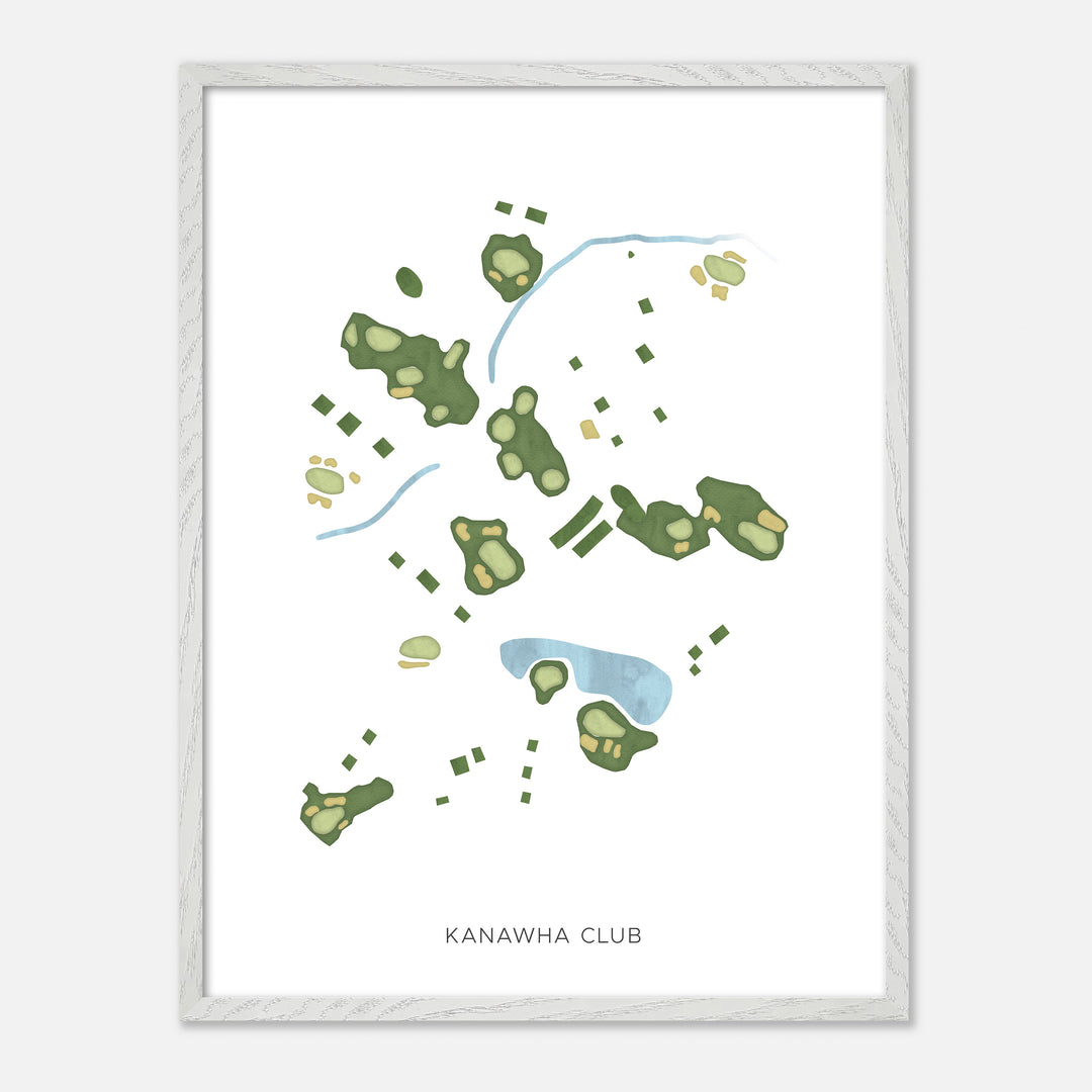 Print of Kanawha Club Modern Map