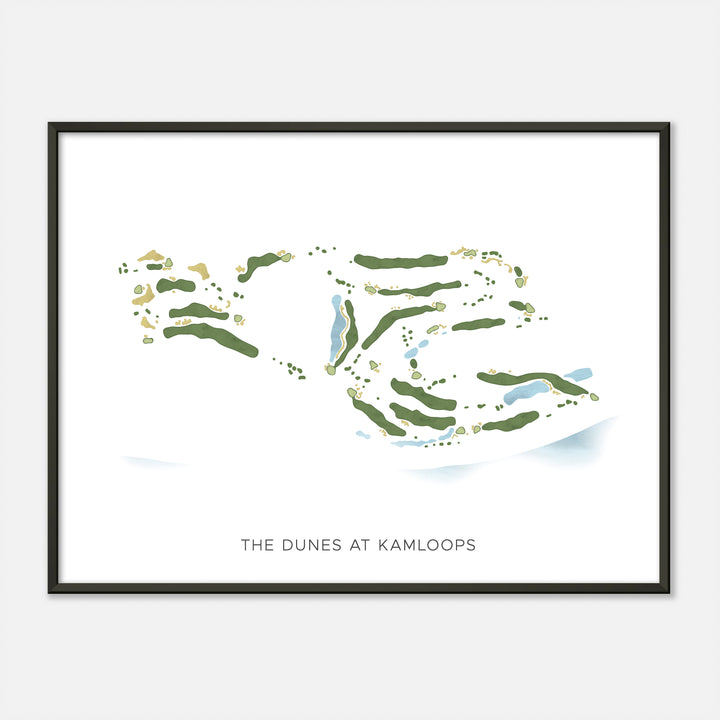 Print of The Dunes At Kamloops Modern Map