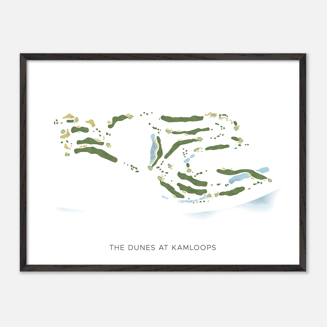 Print of The Dunes At Kamloops Modern Map