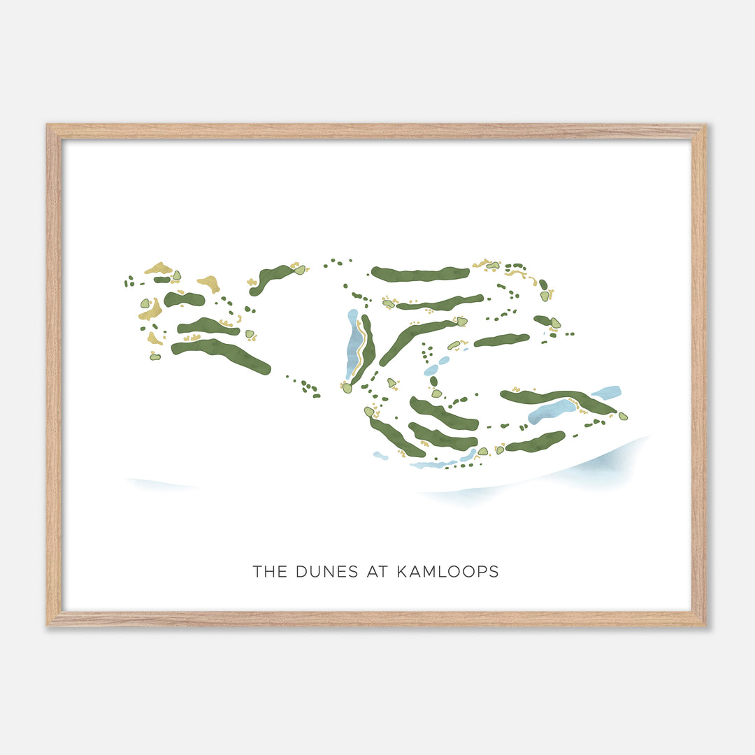 Print of The Dunes At Kamloops Modern Map