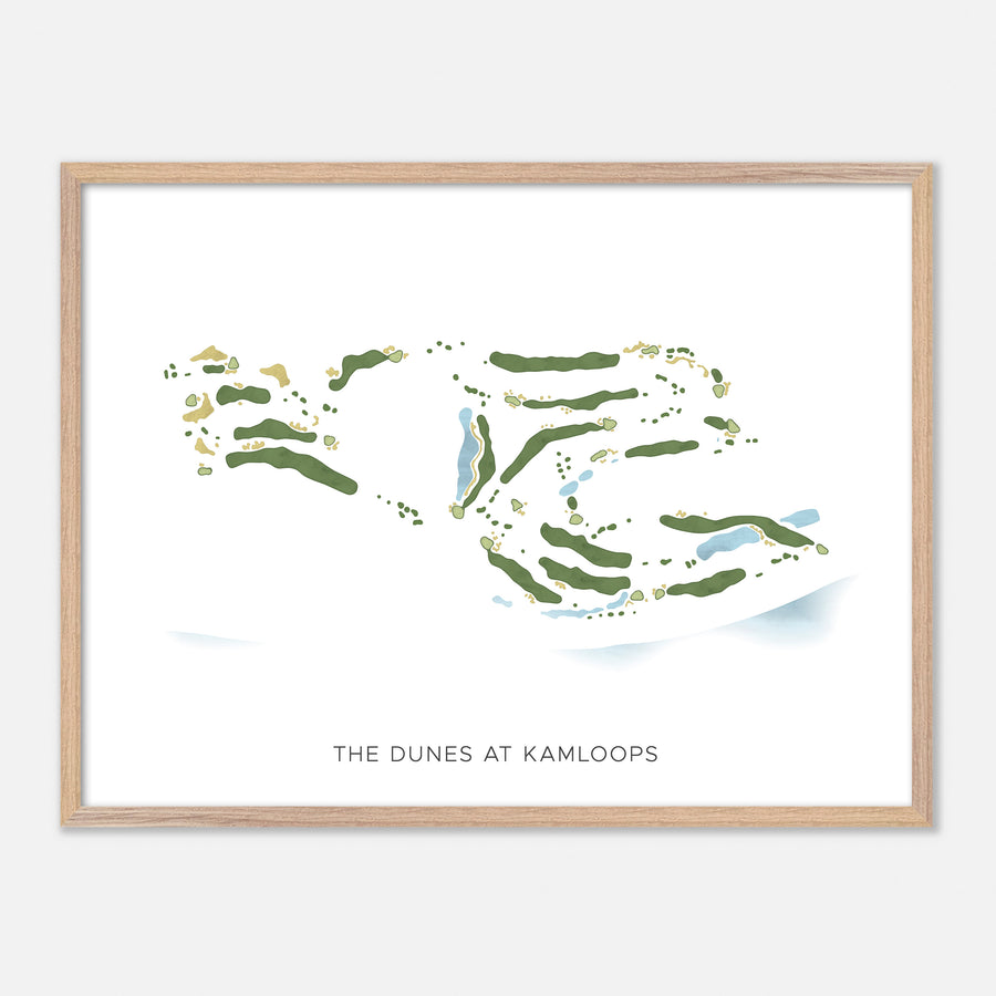 Print of The Dunes At Kamloops Modern Map