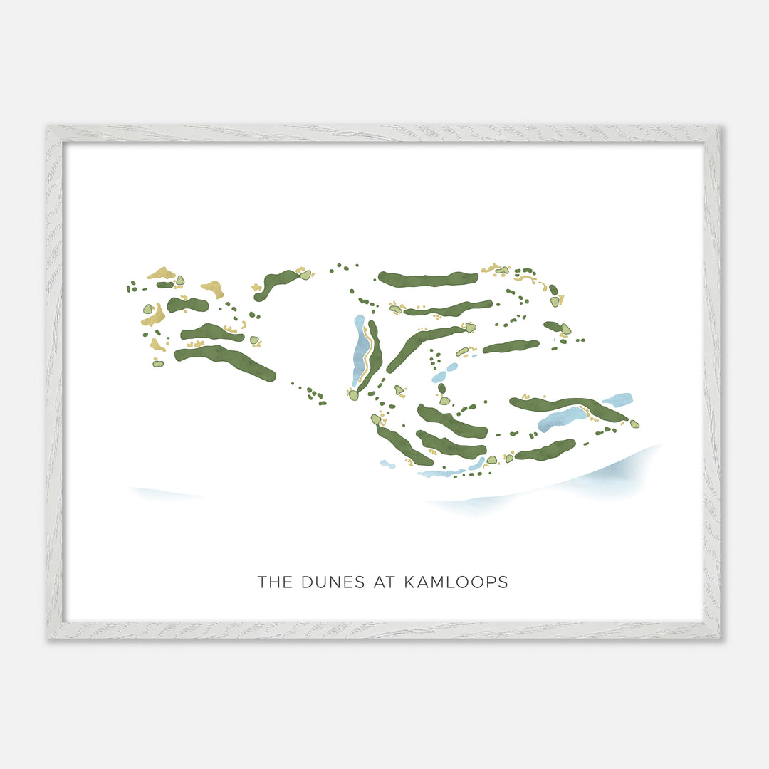 Print of The Dunes At Kamloops Modern Map
