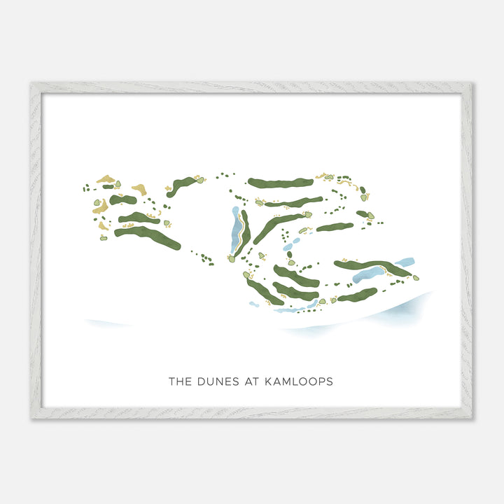 Print of The Dunes At Kamloops Modern Map