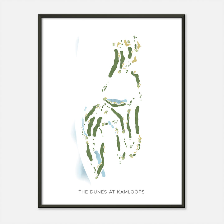 Print of The Dunes At Kamloops Modern Map
