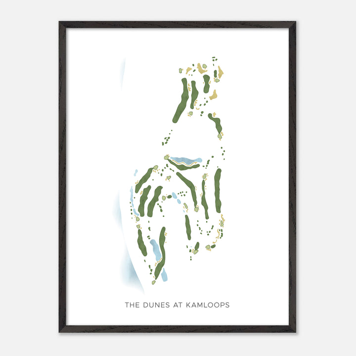 Print of The Dunes At Kamloops Modern Map