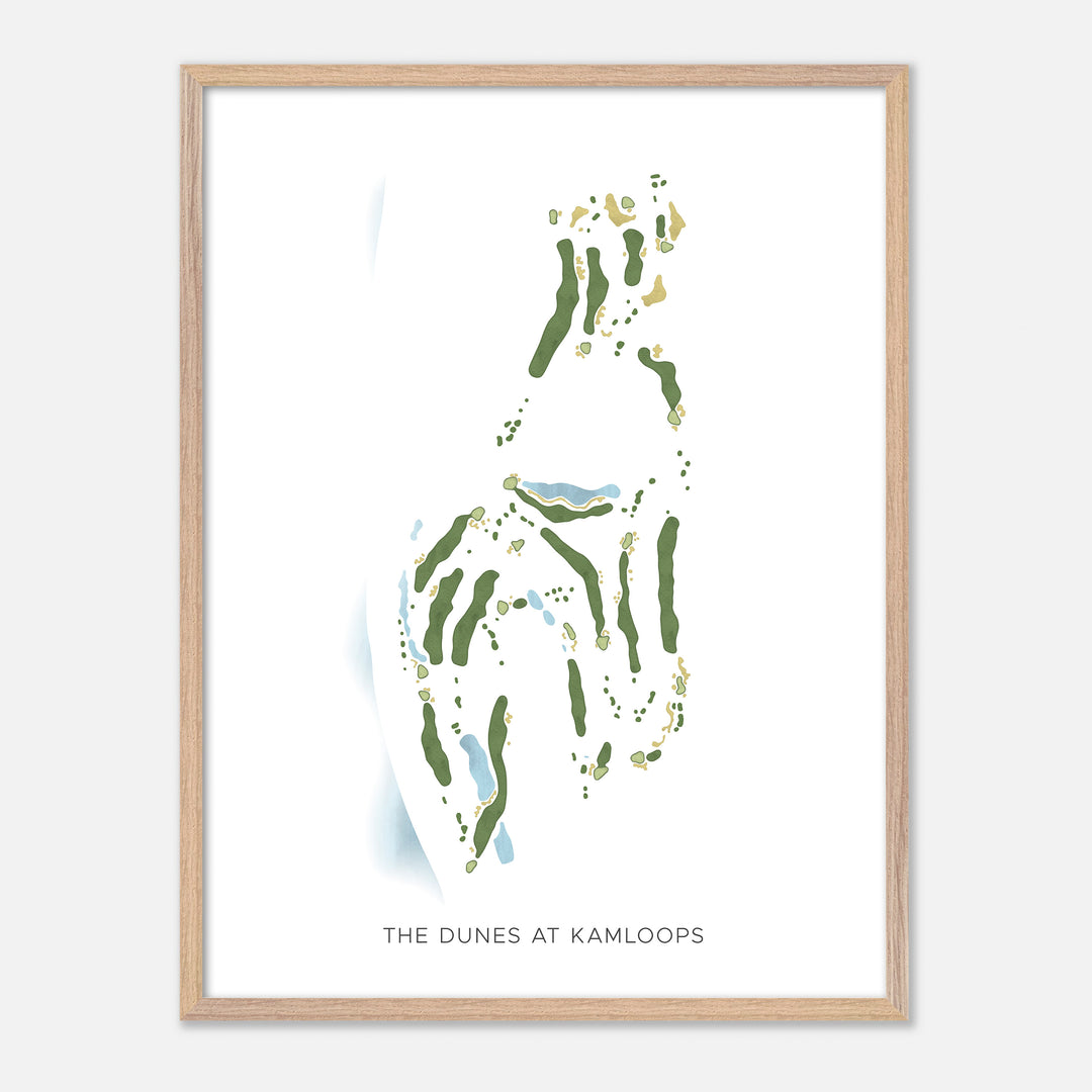 Print of The Dunes At Kamloops Modern Map