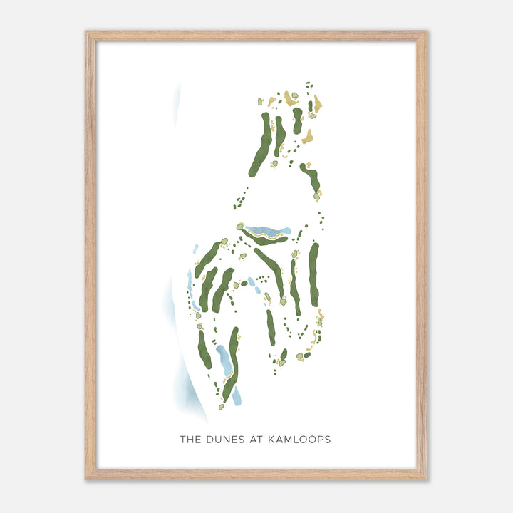 Print of The Dunes At Kamloops Modern Map