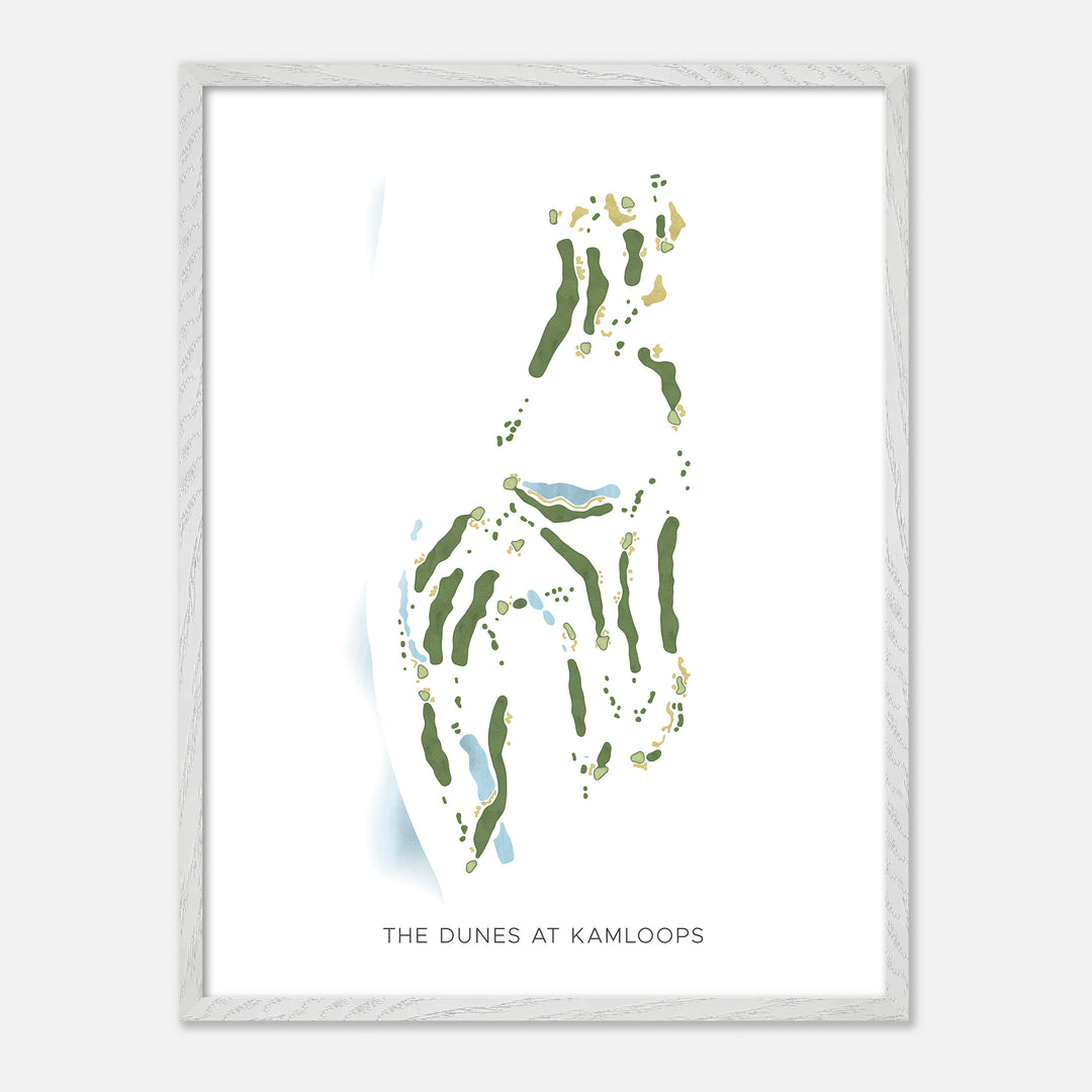 Print of The Dunes At Kamloops Modern Map