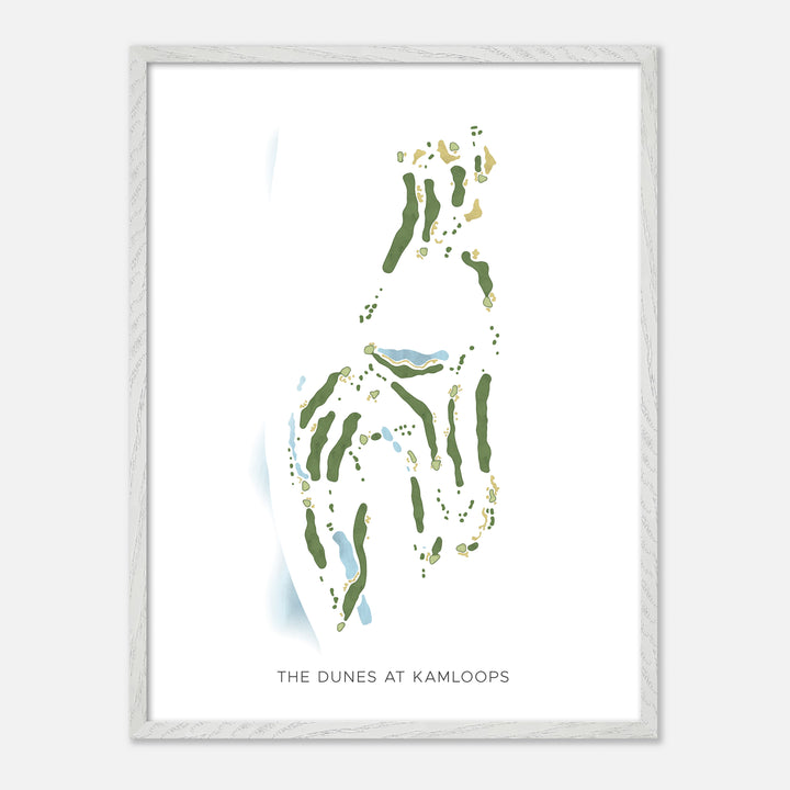 Print of The Dunes At Kamloops Modern Map