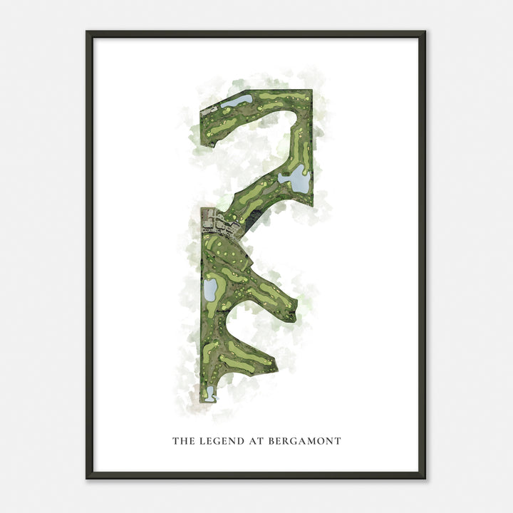 Print of The Legend At Bergamont Classic Map