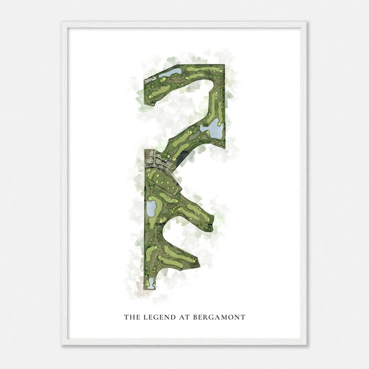 Print of The Legend At Bergamont Classic Map