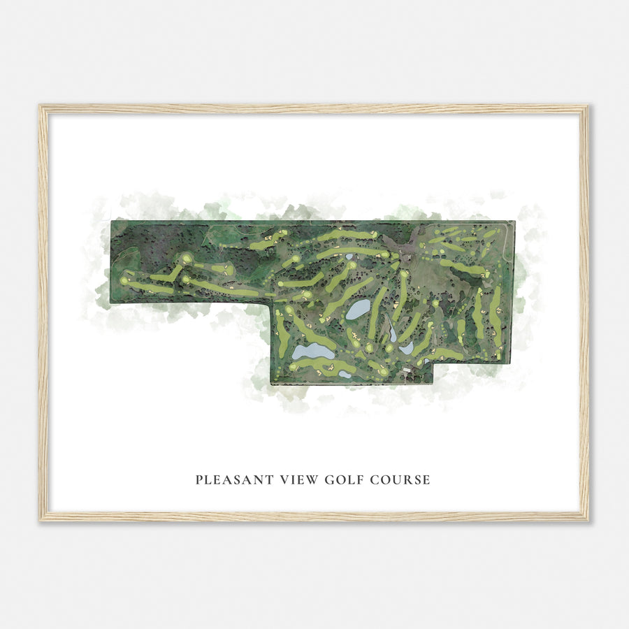 Print of Pleasant View Golf Course Classic Map