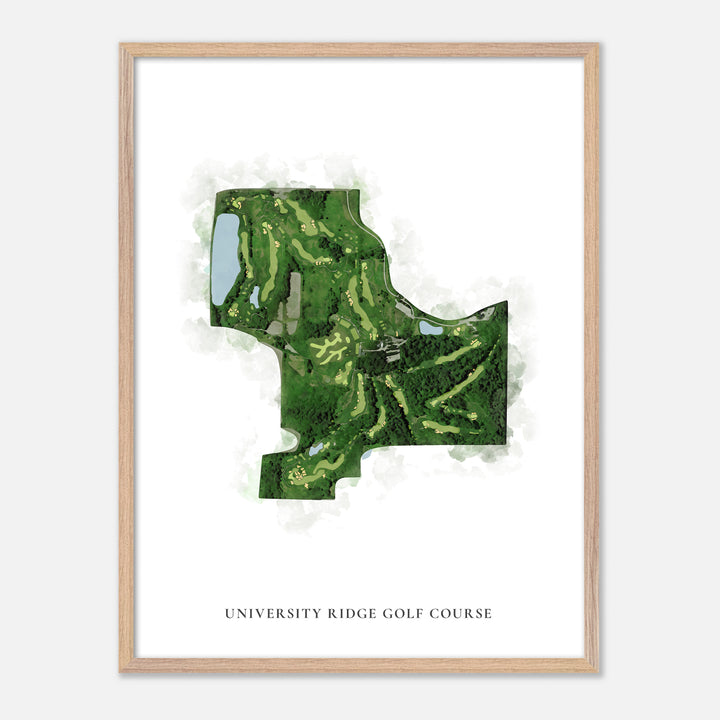 Print of University Ridge Golf Course Classic Map