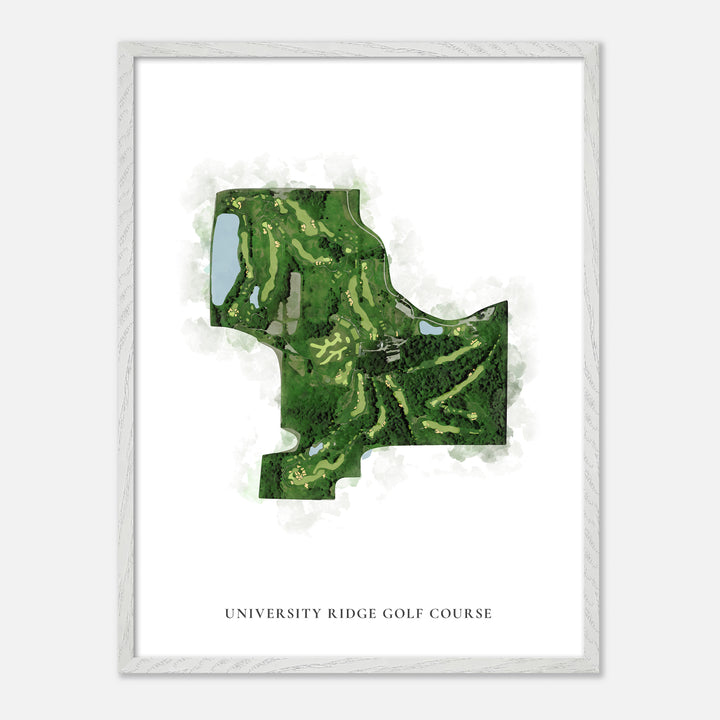 Print of University Ridge Golf Course Classic Map