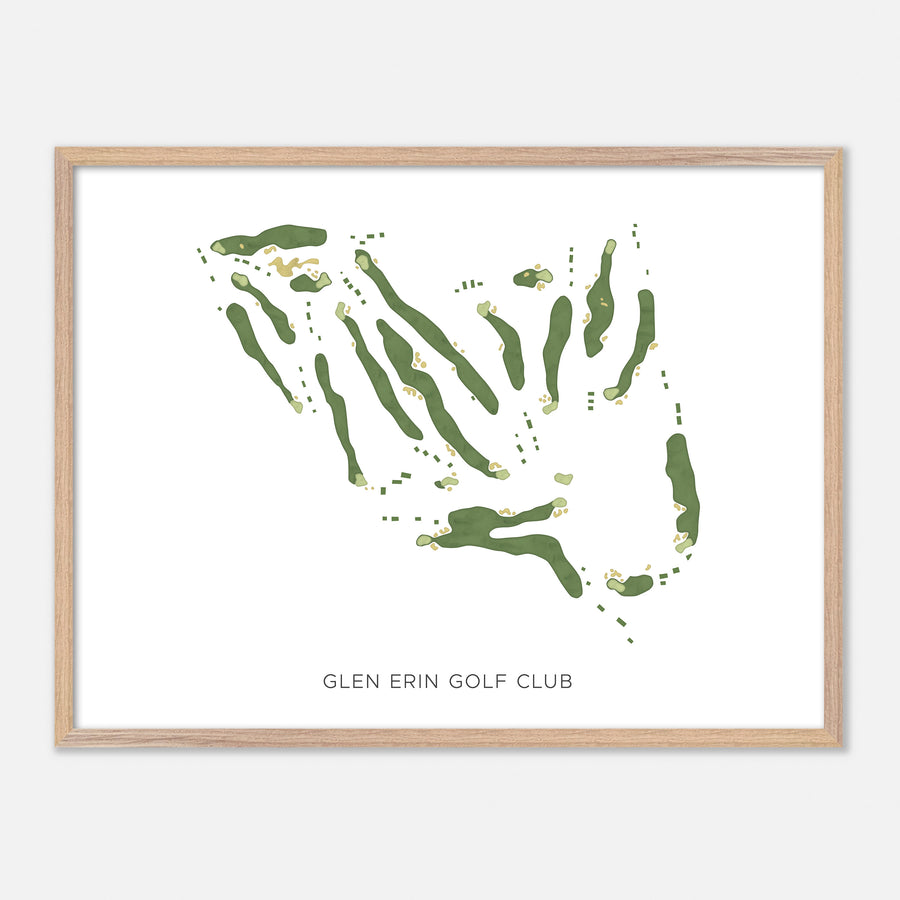 Print of Glen Erin Golf Club Modern Map