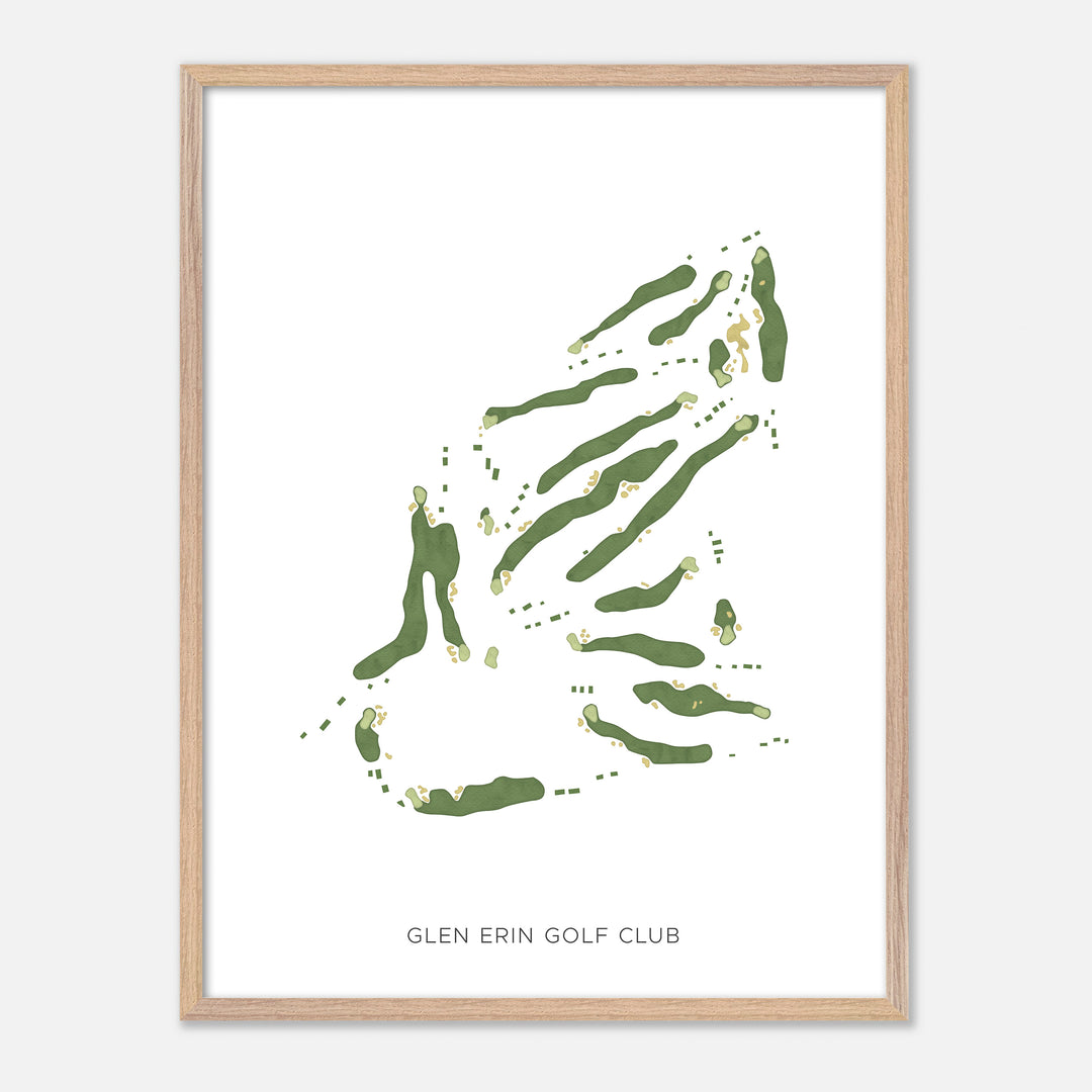 Print of Glen Erin Golf Club Modern Map