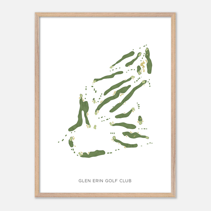 Print of Glen Erin Golf Club Modern Map