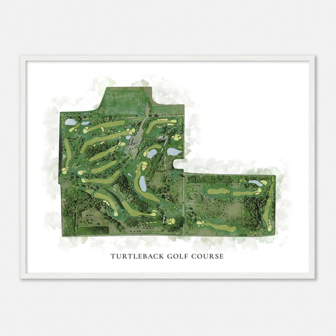 Print of Turtleback Golf Course Classic Map