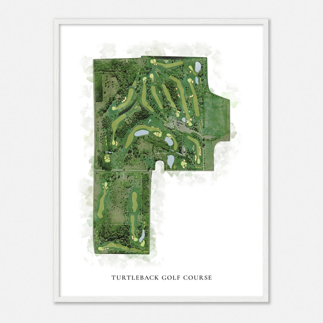 Print of Turtleback Golf Course Classic Map