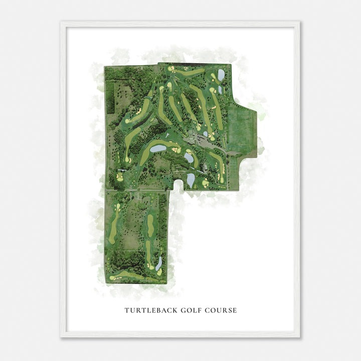 Print of Turtleback Golf Course Classic Map