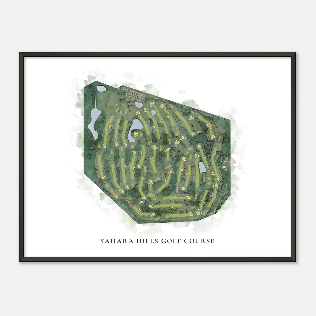 Print of Yahara Hills Golf Course Classic Map