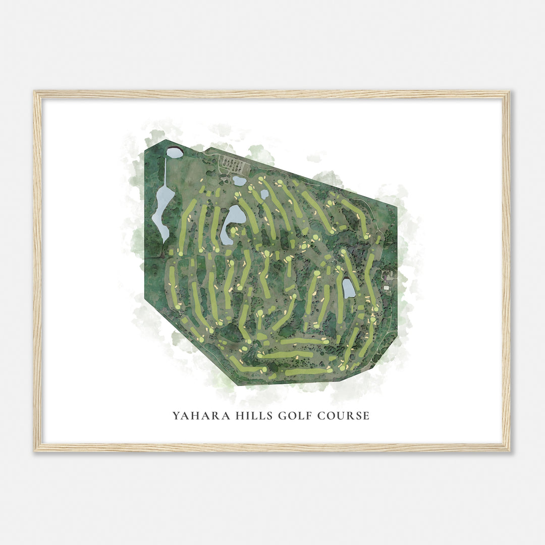 Print of Yahara Hills Golf Course Classic Map