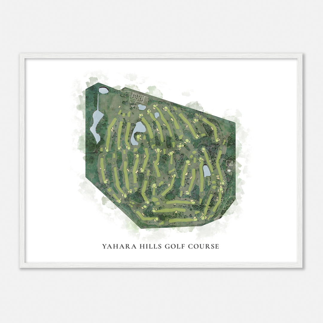 Print of Yahara Hills Golf Course Classic Map