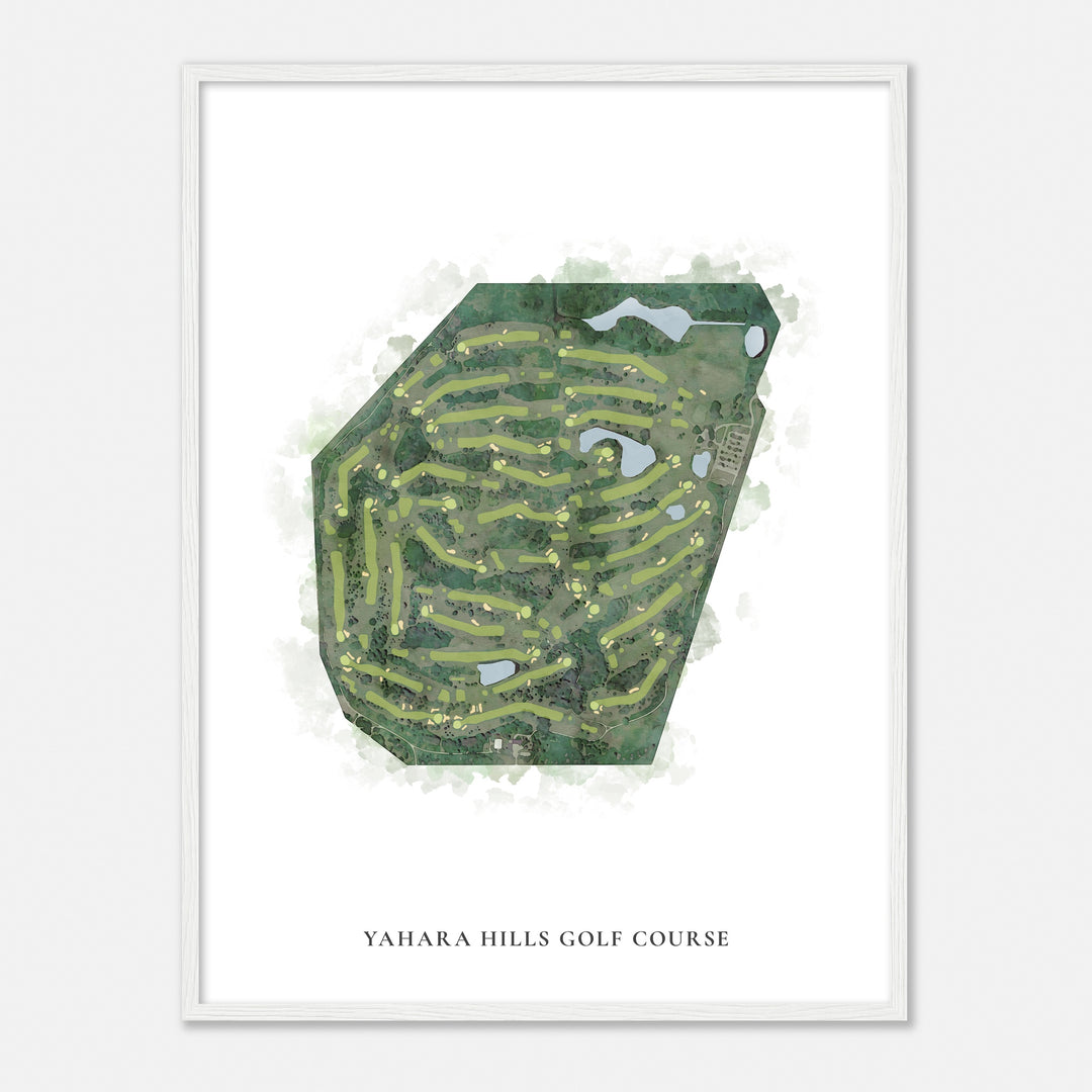 Print of Yahara Hills Golf Course Classic Map