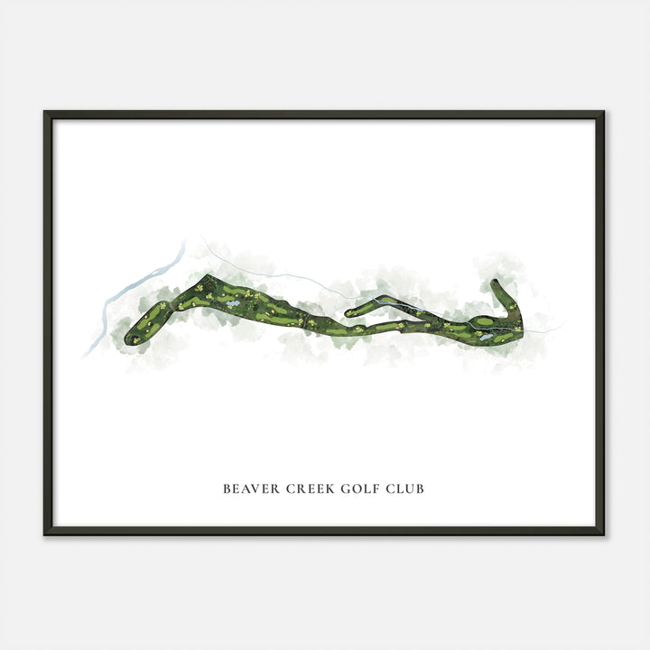 Print of Beaver Creek Golf Club Classic Map