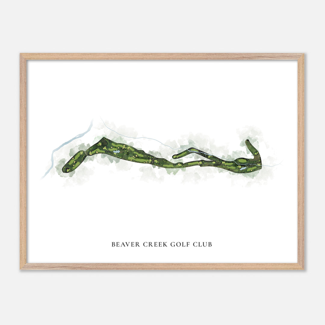Print of Beaver Creek Golf Club Classic Map