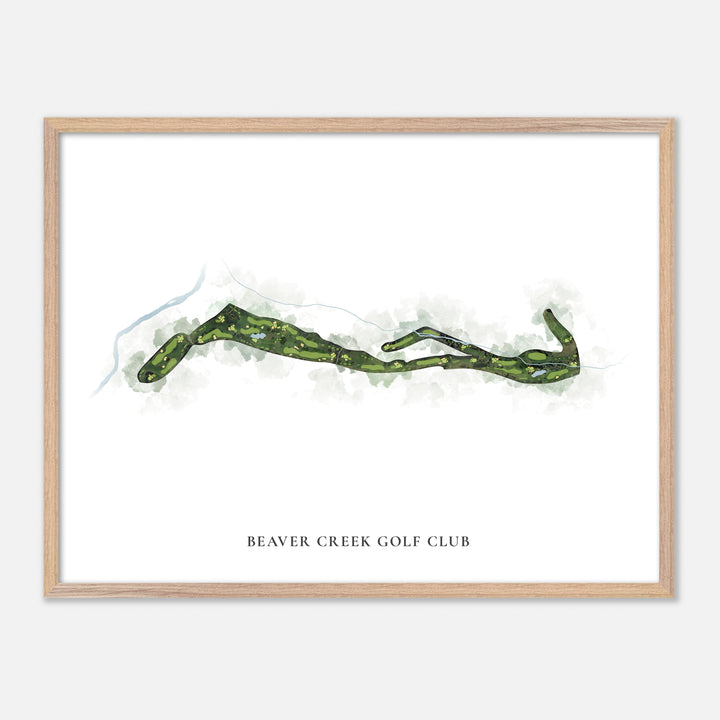 Print of Beaver Creek Golf Club Classic Map