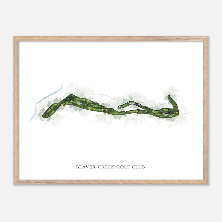 Print of Beaver Creek Golf Club Classic Map