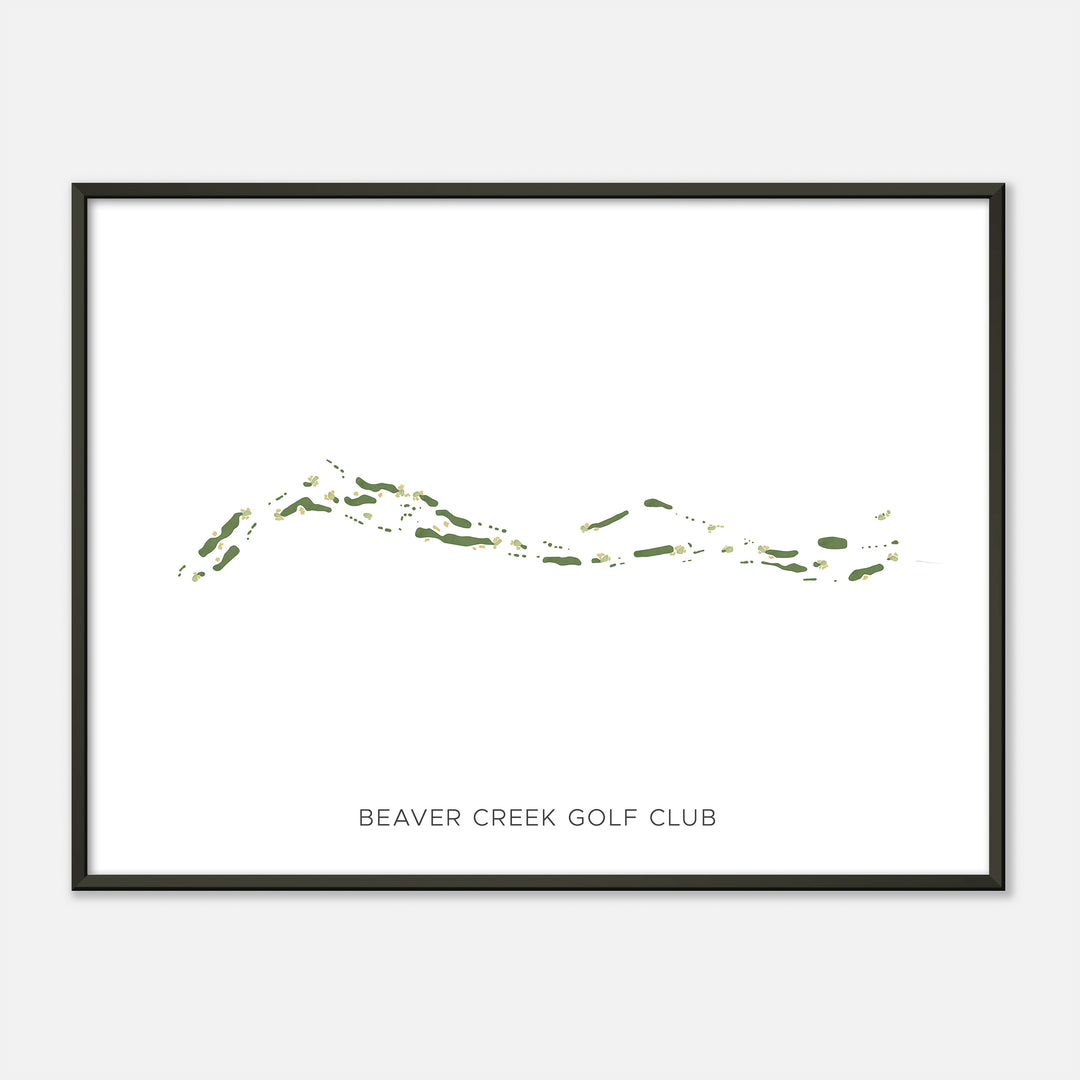 Print of Beaver Creek Golf Club Modern Map