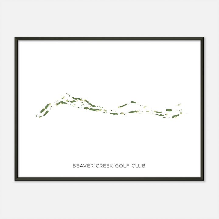 Print of Beaver Creek Golf Club Modern Map